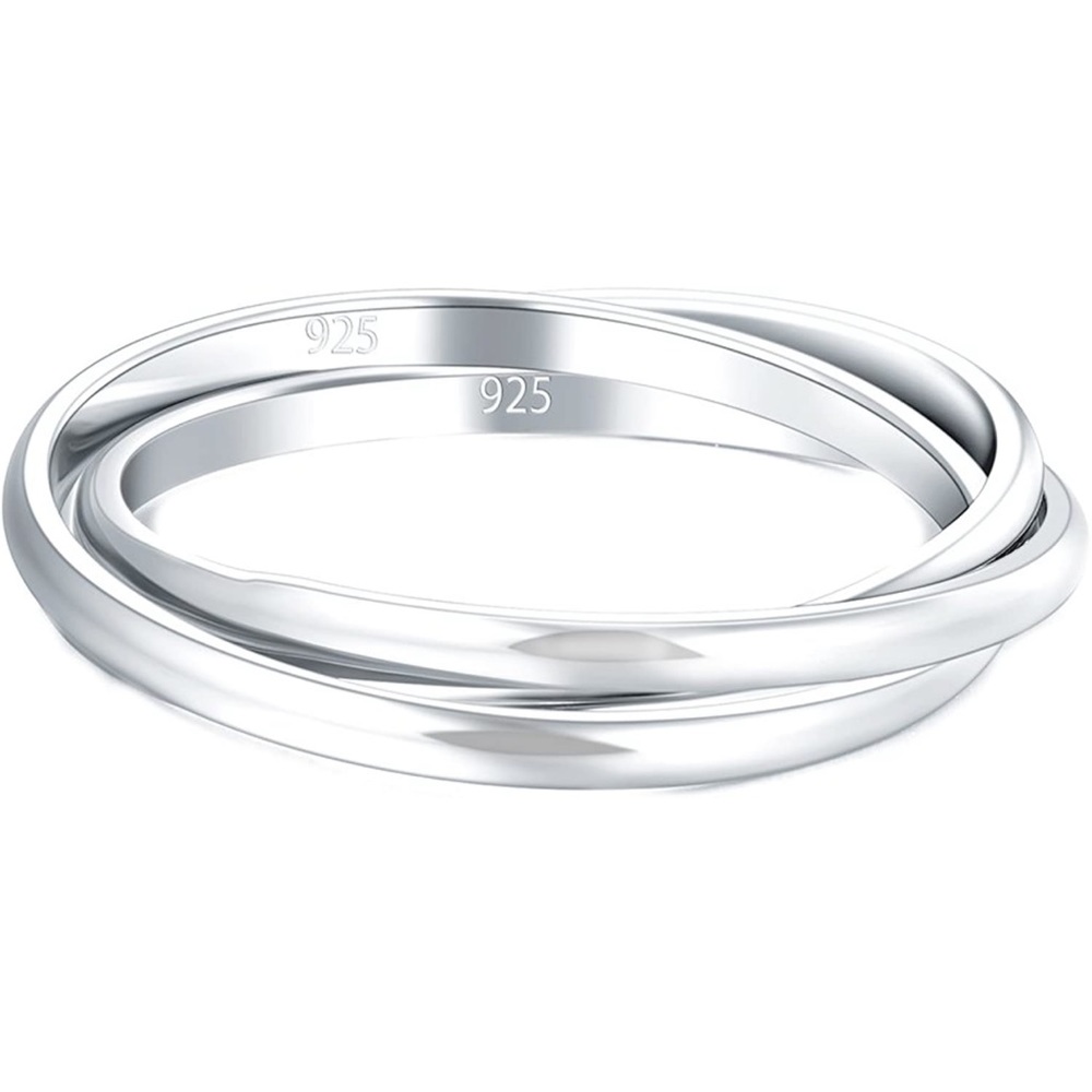 NWOT. BORUO 925 Sterling Silver Ring. Size 8.5. - Picture 2 of 2